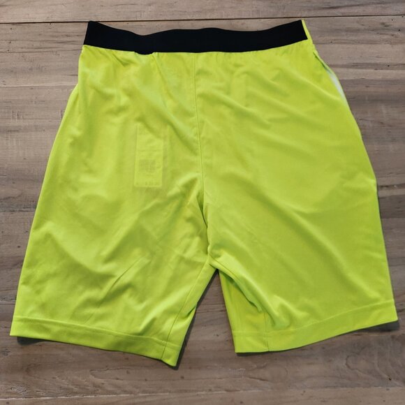 Reebok Shorts Comm Knit Athletic Training Acid Yellow IB1271 Mens‎ Small NEW NWT - Picture 4 of 13